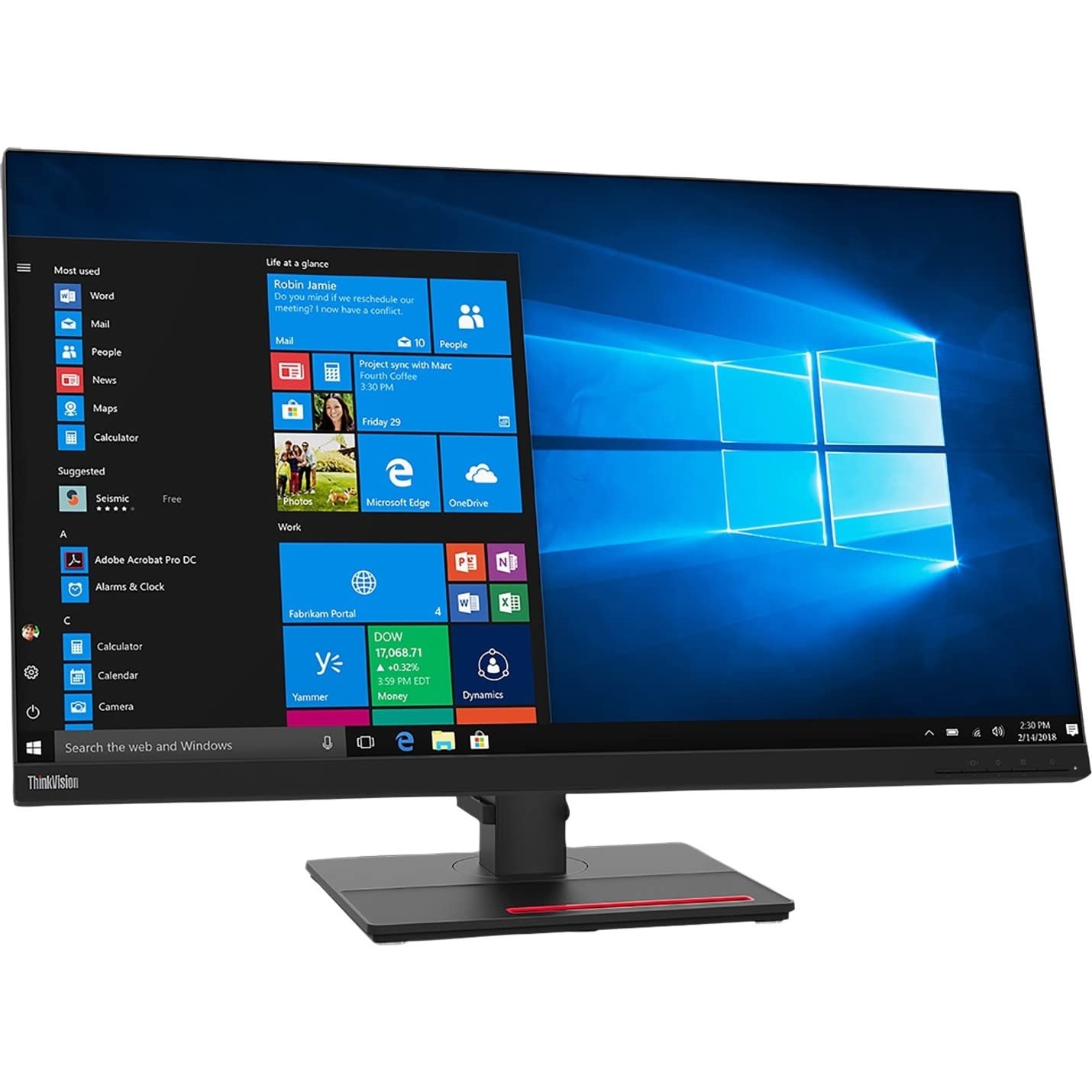 聯想 ThinkVision T32h-20 31.5 吋 WQHD WLED 液晶顯示器 - 16:9 - 烏木黑