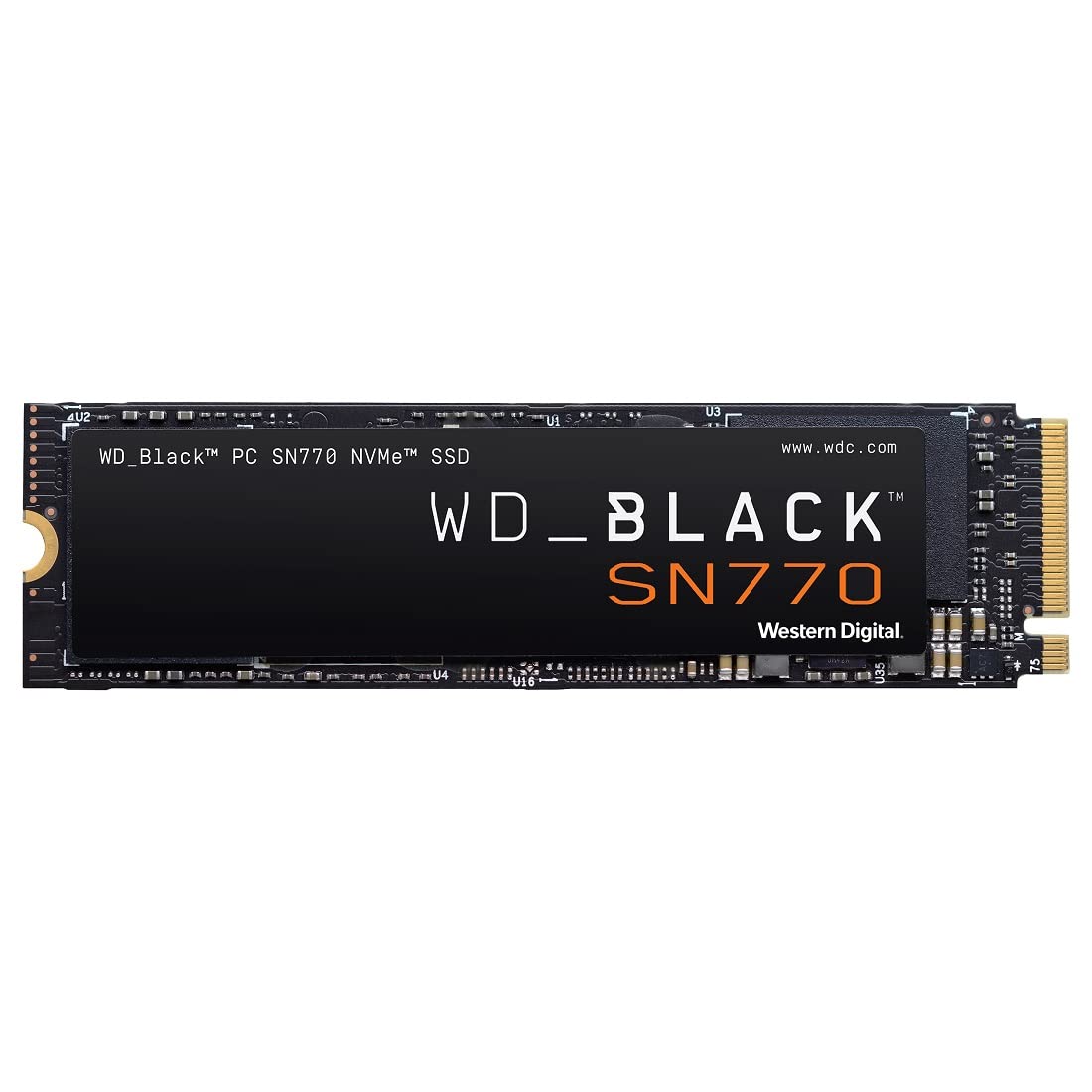 WD_BLACK 1TB SN770 NVMe 內建遊戲固態硬碟 - Gen4 PCIe，M.2 2280，最高讀寫速度 5,150 MB/s - WDS100T3X0E