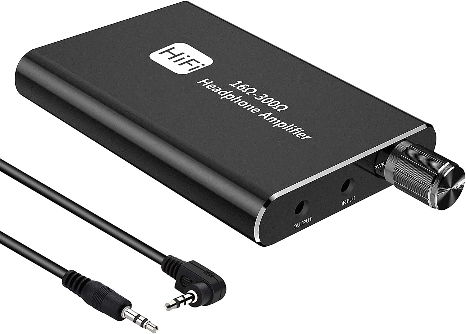 耳機擴大機兩級增益開關，便攜式HiFi 3.5mm耳機擴大機，相容於手機、平板電腦、MP3/4和電腦