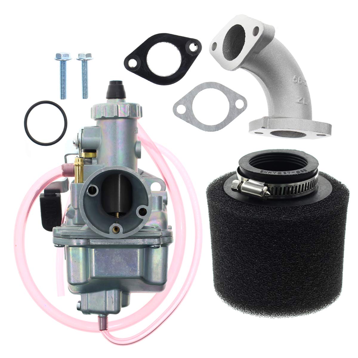 Carbhub VM22 26mm 化油器，適用於 110cc 125cc 140cc 利帆 YX 宗申 XR50 CRF70 KLX BBR Apollo Thumpstar Braaap Atomic DHZ SSR 等越野摩托車進氣管