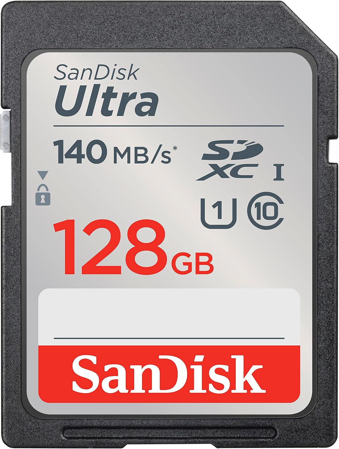 SanDisk 128GB Ultra SDXC UHS-I 記憶卡 - 最高 140MB/s 速度，C10 編碼，U1 編碼，全高清，SD 卡 - SDSDUNB-128G-GN6IN