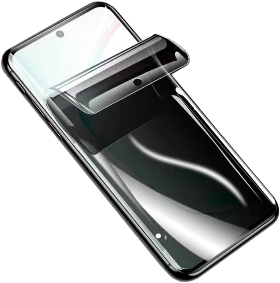 YiiLoxo 水凝膠膜隱私螢幕保護貼，相容於三星 Galaxy Note 20 [防窺] 高靈敏度柔軟保護膜 [非強化玻璃]