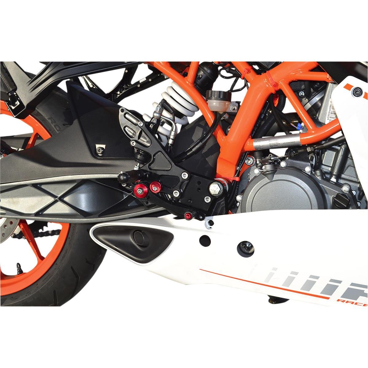 Hotbodies Racing 91401-2500 黑色 MGP 後腳踏（KTM RC 390（非盃賽）/ DUKE 390（14-16'））