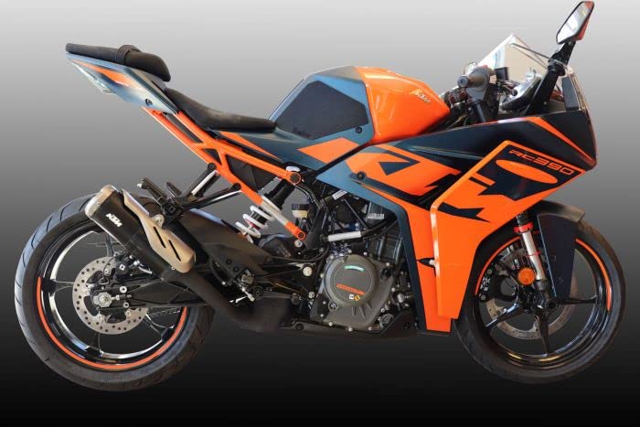 TechSpec Gripster 油箱防滑貼 – 相容於 KTM RC 390（2021 年至今）– 62-4516-SS – 蛇皮紋