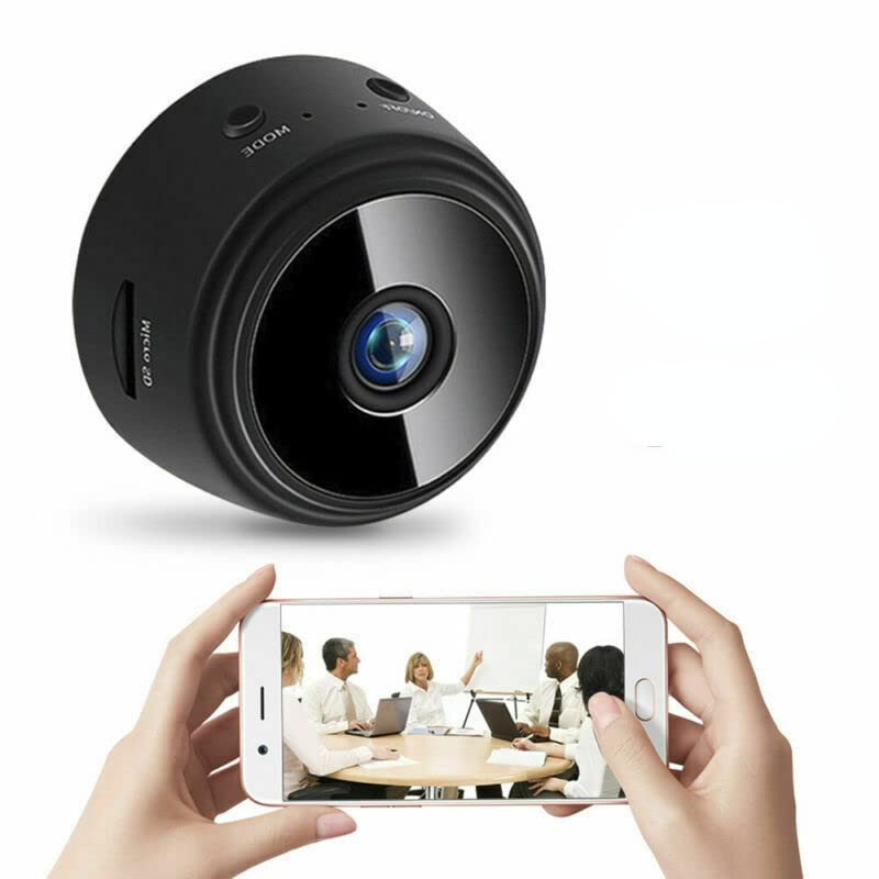 Enzemit A9 迷你攝影機 WiFi 1080P 高清 IP 攝影機 家庭安防 磁吸式無線迷你攝影機 微型視訊監控攝影機 帶紅外線夜視功能