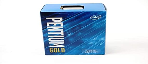 英特爾奔騰金牌 G5420 桌上型電腦處理器，雙核心，3.8 GHz，LGA1151 接口，300 系列，54W