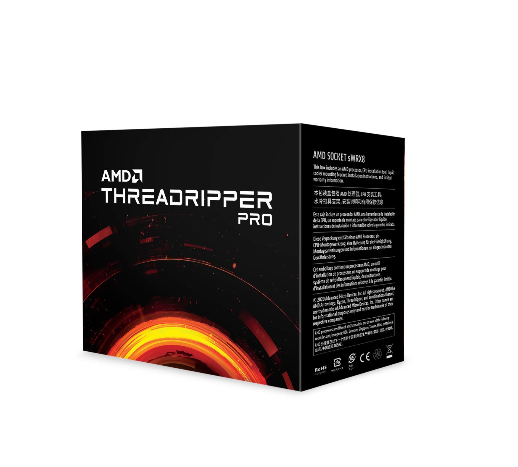 AMD Ryzen Threadripper PRO 3955WX 16核心32執行緒桌面處理器