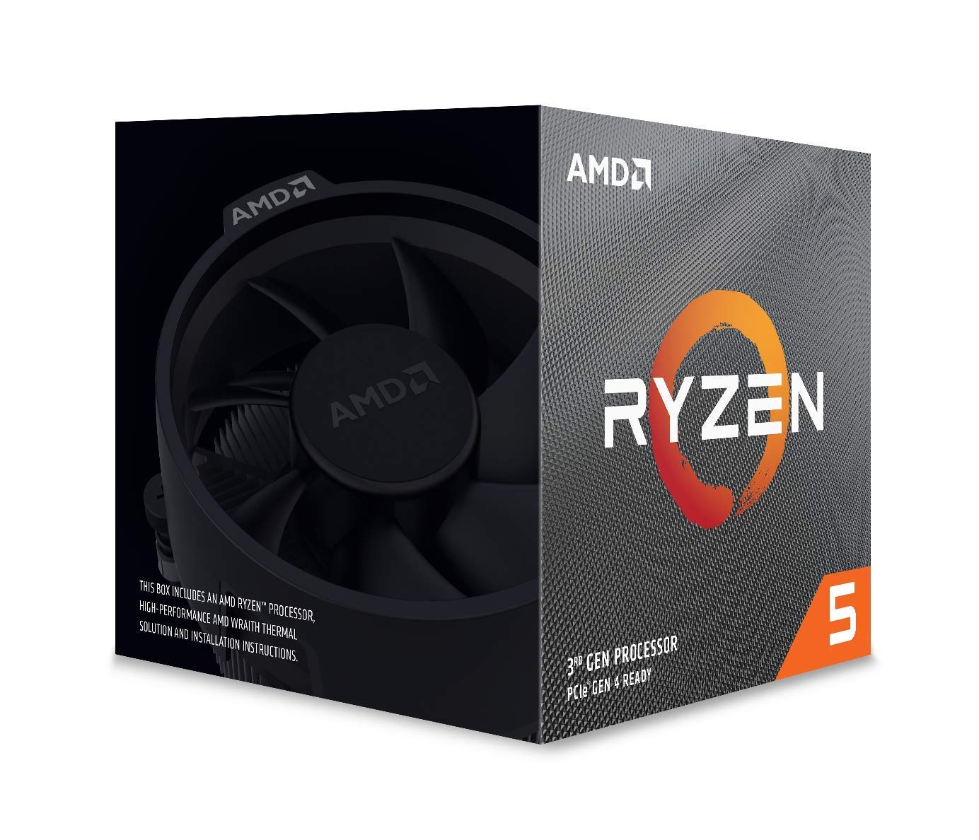AMD Ryzen 5 3600XT 6核心12線程不鎖頻桌面處理器，配備Wraith Spire散熱器
