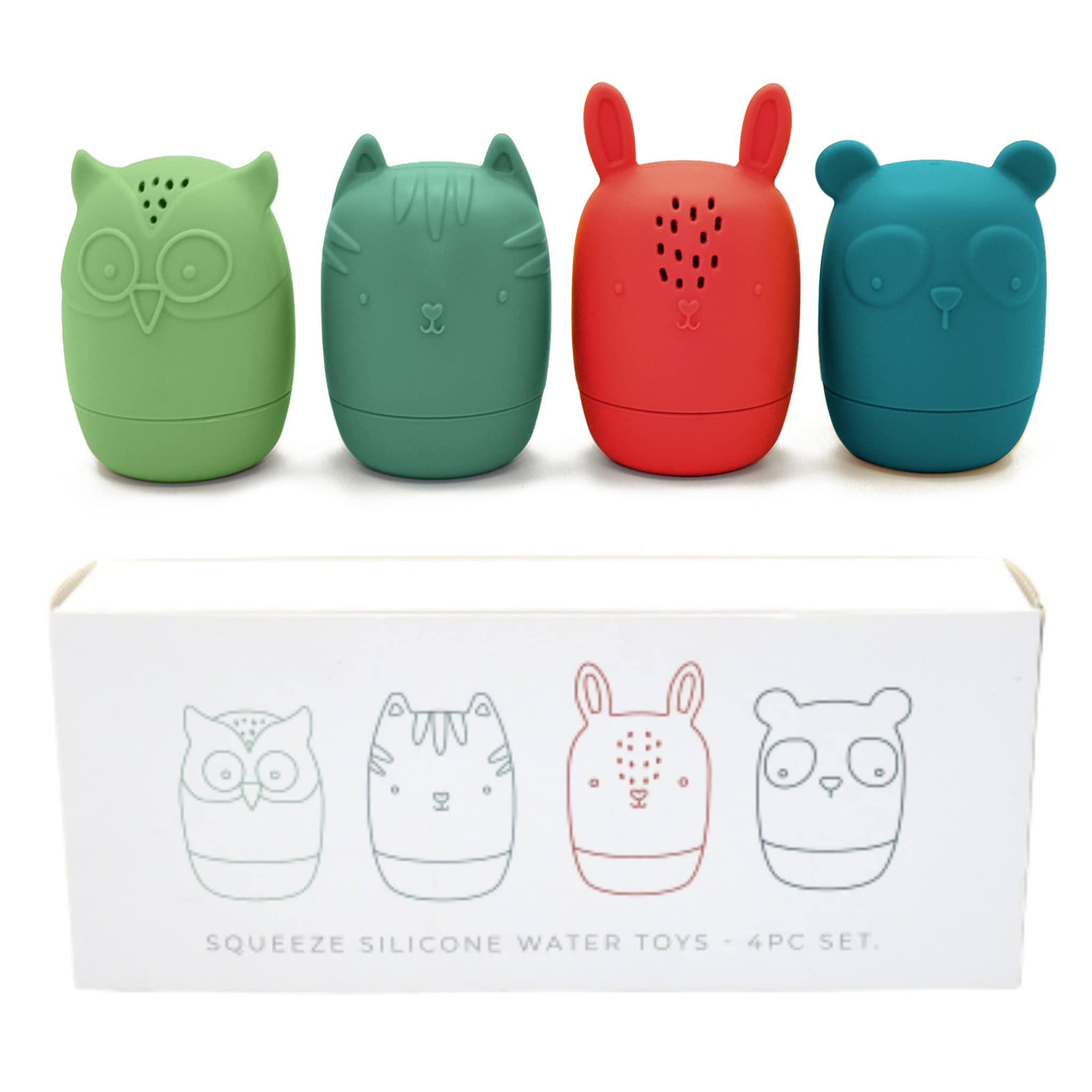 Toy Appétit 品牌矽膠洗澡玩具，防黴，適合 6-12 個月嬰兒，1-3 歲幼兒，環保無毒。