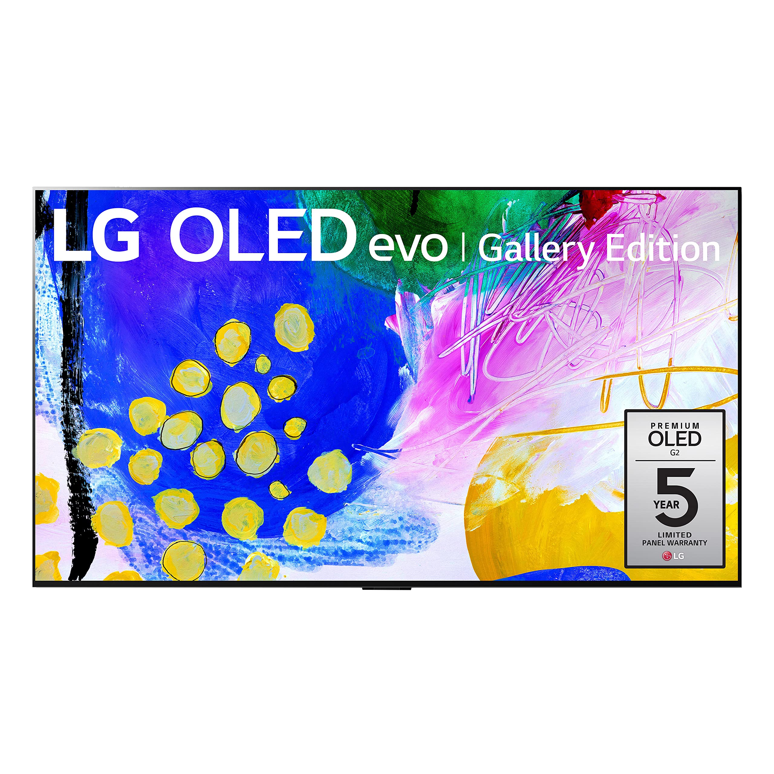 LG G2系列65吋OLED evo Gallery Edition智慧電視OLED65G2PUA，2022款 - AI賦能4K電視，內建Alexa語音助手
