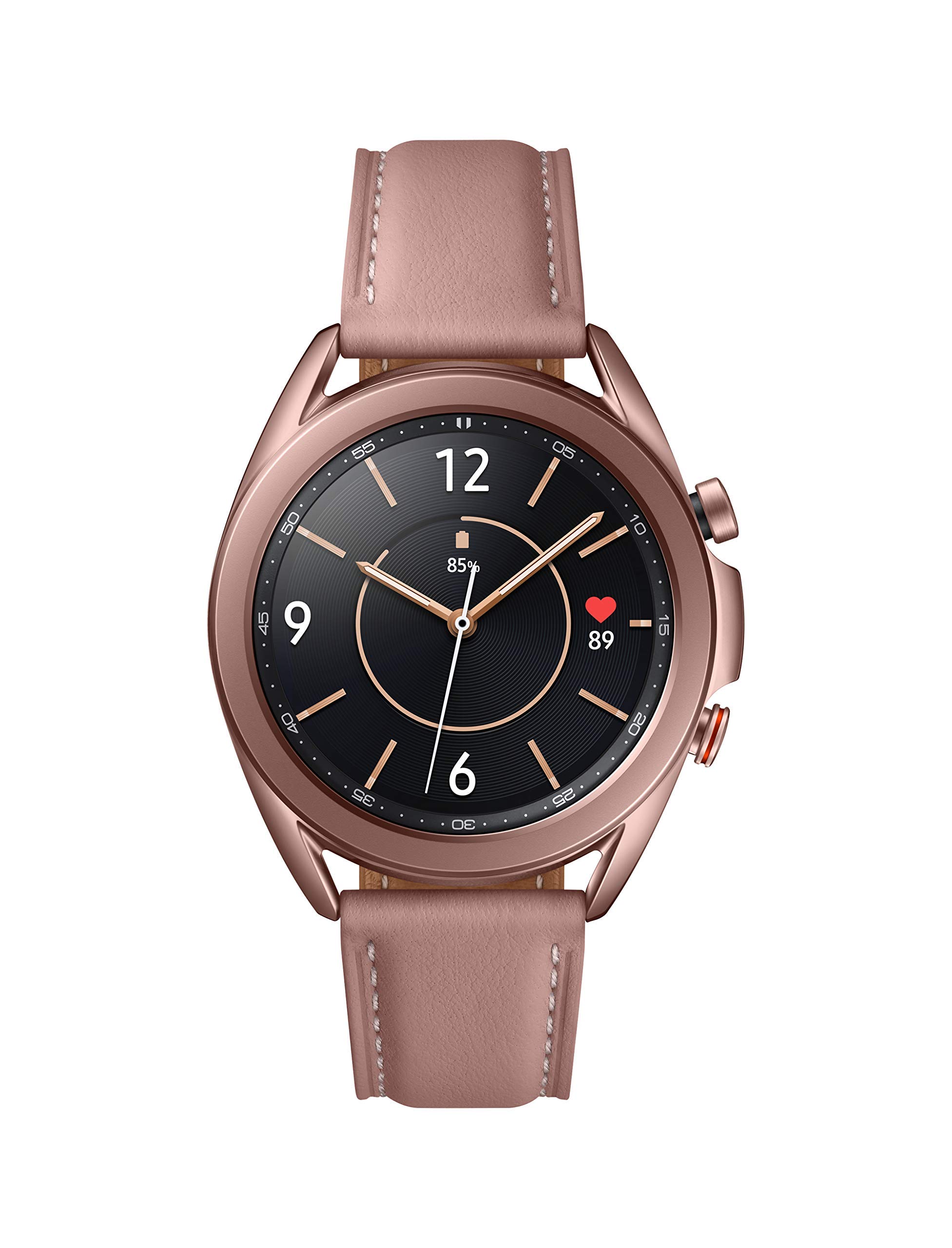 三星 Galaxy Watch 3（41 毫米，GPS，藍牙，解鎖 LTE）智慧手錶，具有高級健康監測、健身追蹤和持久電池續航力 - 迷霧金（美國版）（翻新機）