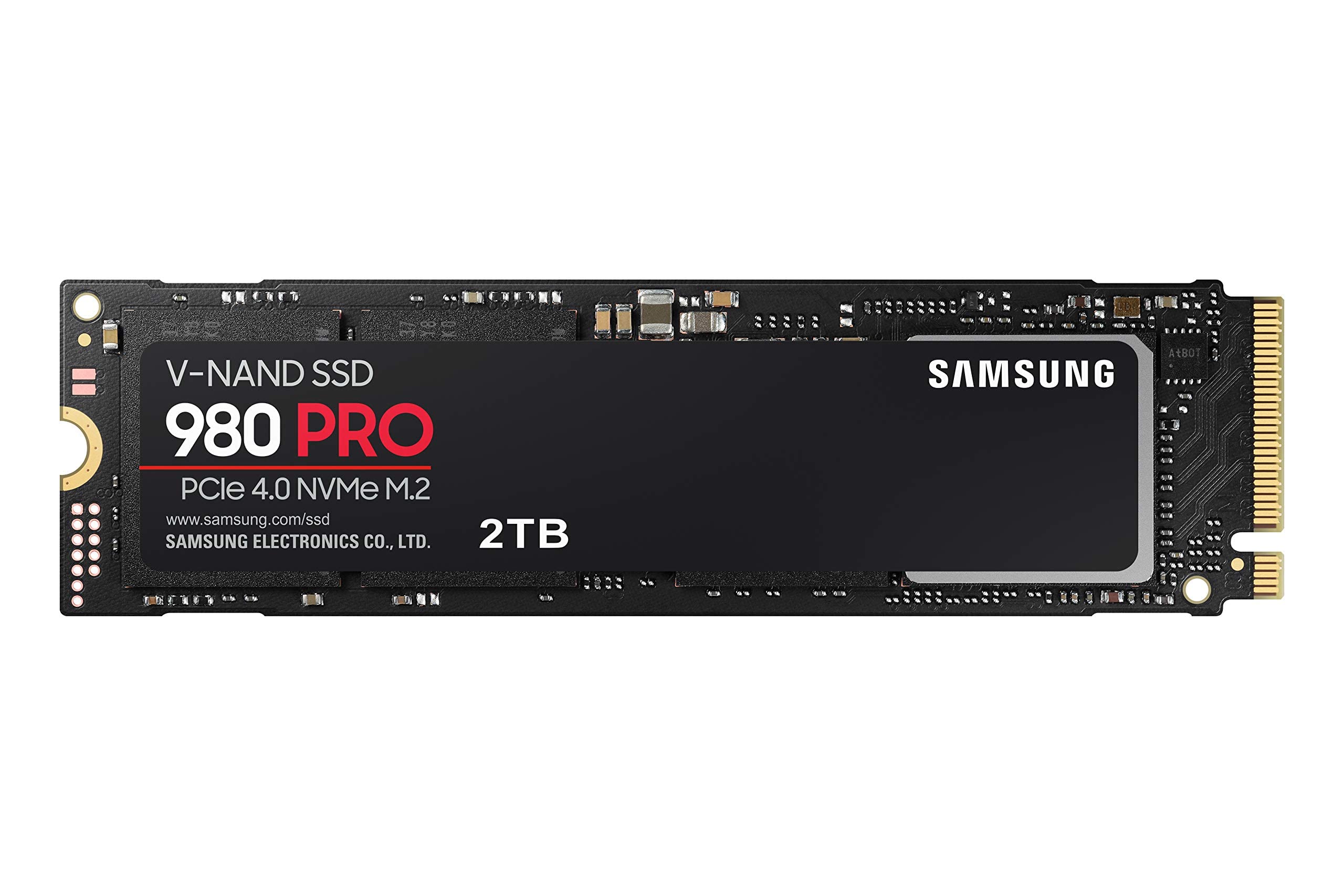 三星 980 PRO SSD 2TB PCIe NVMe Gen 4 遊戲 M.2 固態硬碟，最高速度，散熱控制，MZ-V8P2T0B