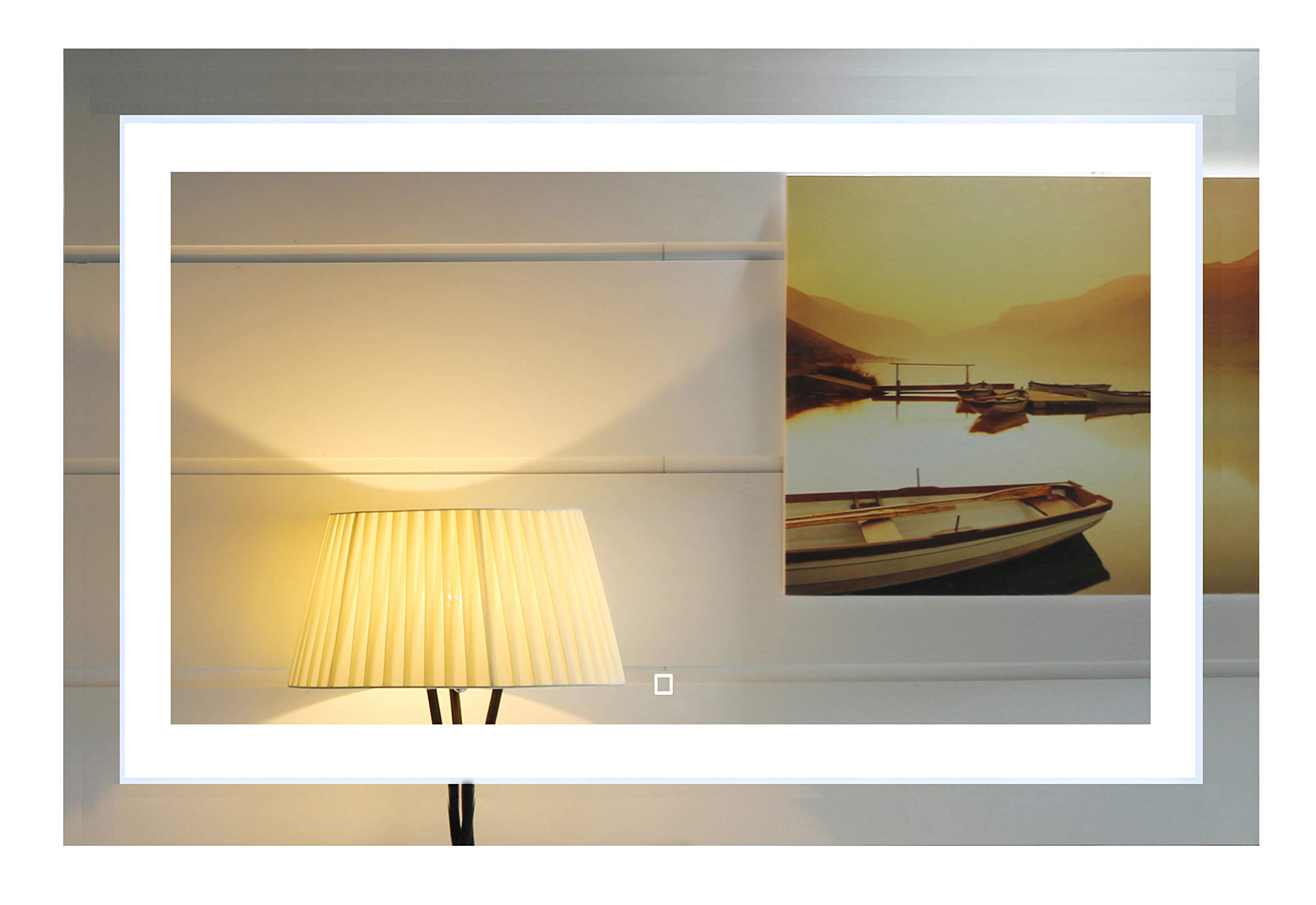55x36 吋壁掛式 LED 照明浴室鏡，附觸控開關 (GS099-5536R) (55x36 吋 RE)