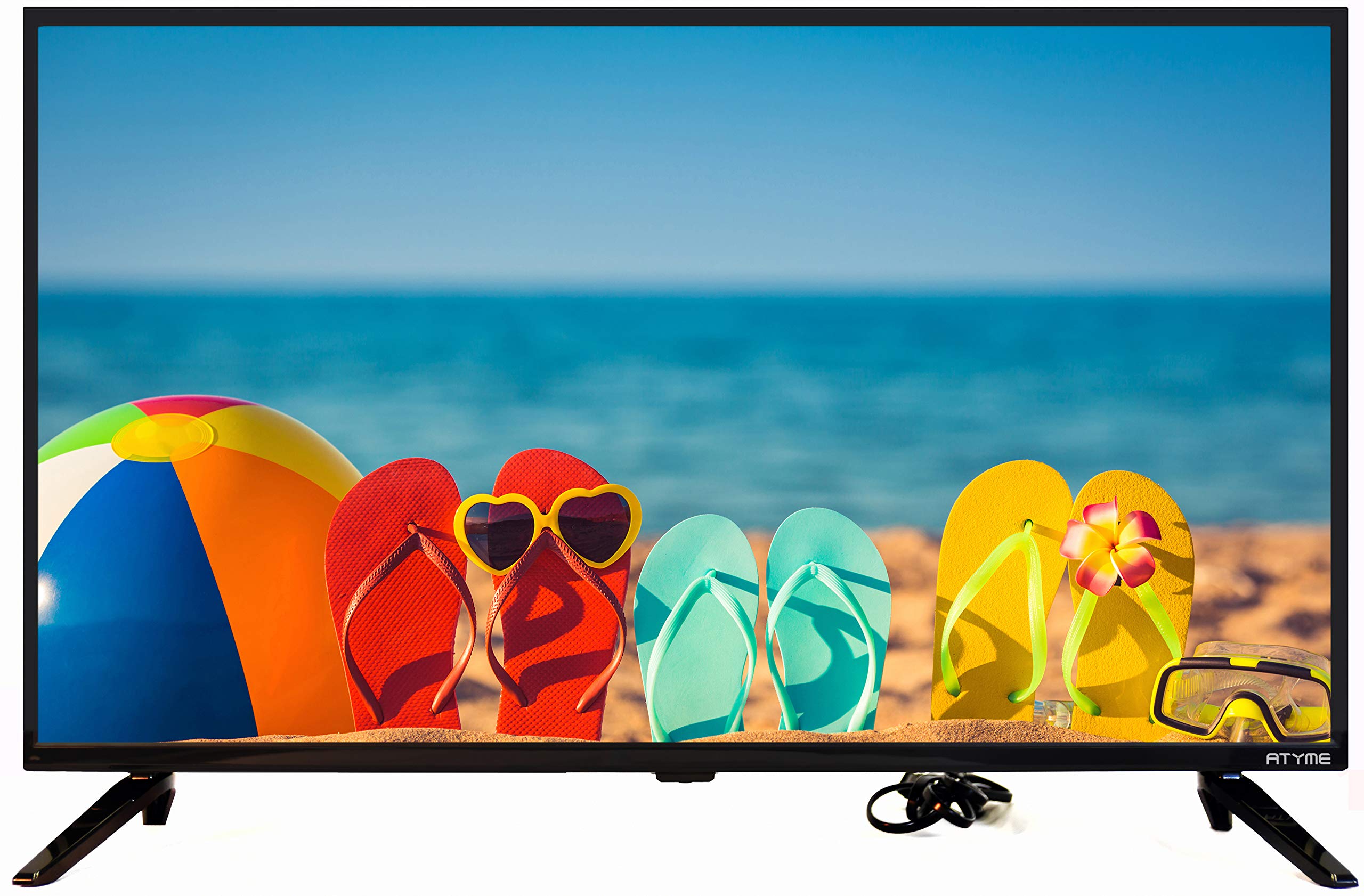 ATYME 32吋 60Hz 720p 高清 LED 電視，平板電視，1 個 USB 接口，3 個 HDMI 接口，1 個 VGA 接口，支援 ARC，雙聲道 8W 揚聲器，型號 320GM5HD