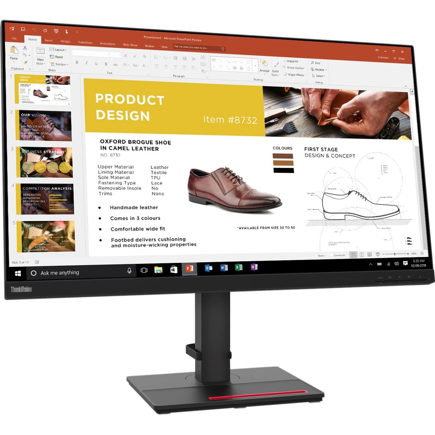 聯想 ThinkVision P32P-20 31.5 吋 4K 超高清 WLED 液晶顯示器 - 16:9 - 烏鴉黑