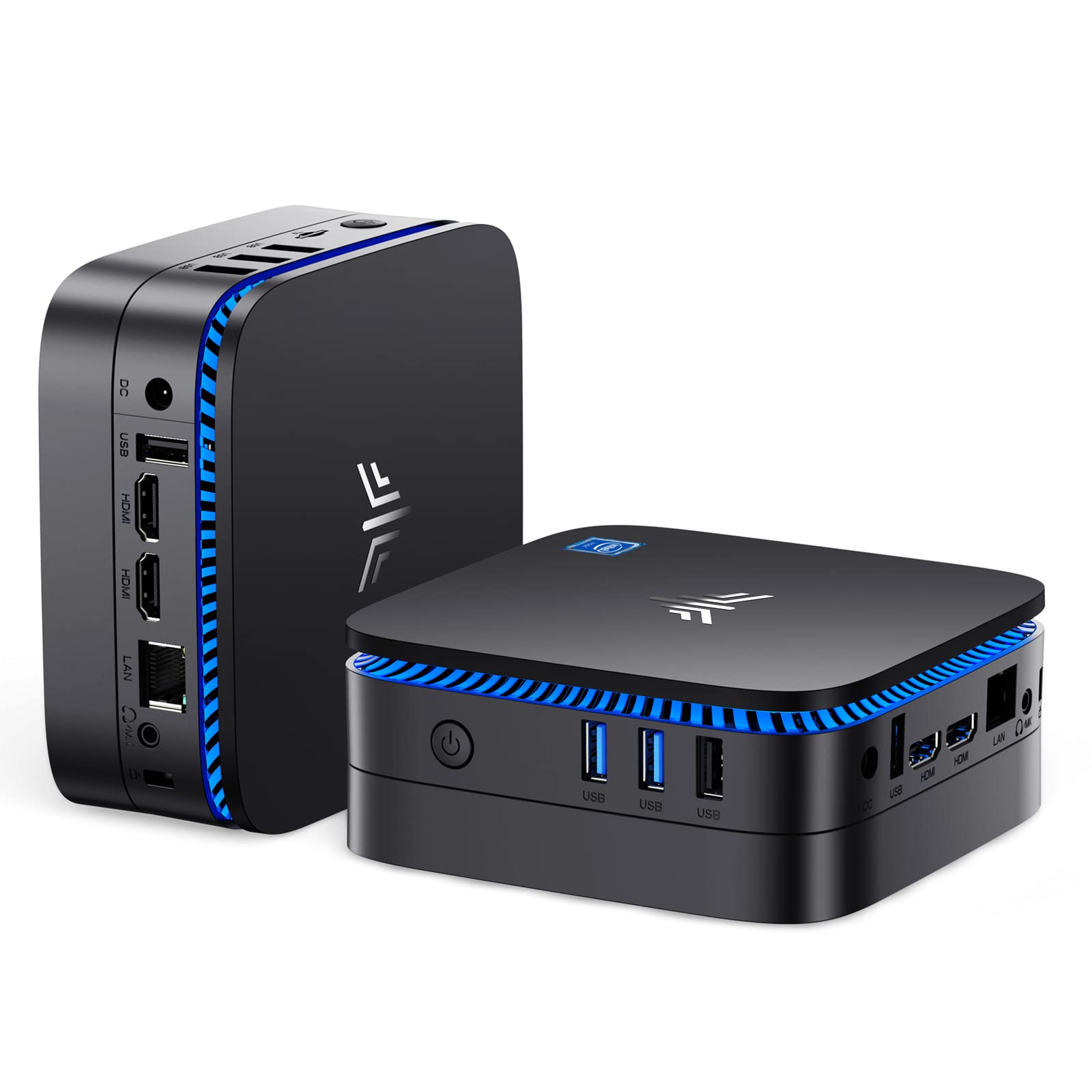 KAMRUI AK1 Pro 迷你電腦，搭載英特爾第 11 代 N5105 處理器（最高主頻 2.9GHz），預裝 Windows 11 專業版，配備 8GB 內存和 256GB M.2 固態硬碟，支援 4K 超高清顯示、雙 Wi-Fi 和藍牙 4.2，適用於辦公空間。