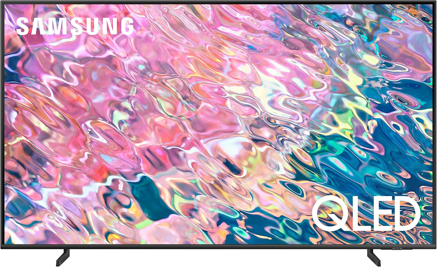 三星 60 吋 QLED Q60B 系列 - 4K 超高清雙 LED 量子 HDR 智慧電視，內建 Alexa（QN60Q60BAFXZA，2022 年）
