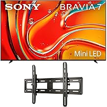 Sony K75XR70 75 吋 4K Bravia LCD Mini LED 全陣列 HDR Google TV，配備 Sanus VMPL50A-B1 可傾斜壁掛架，適用於 32-85 吋平面電視（2024 年款）
