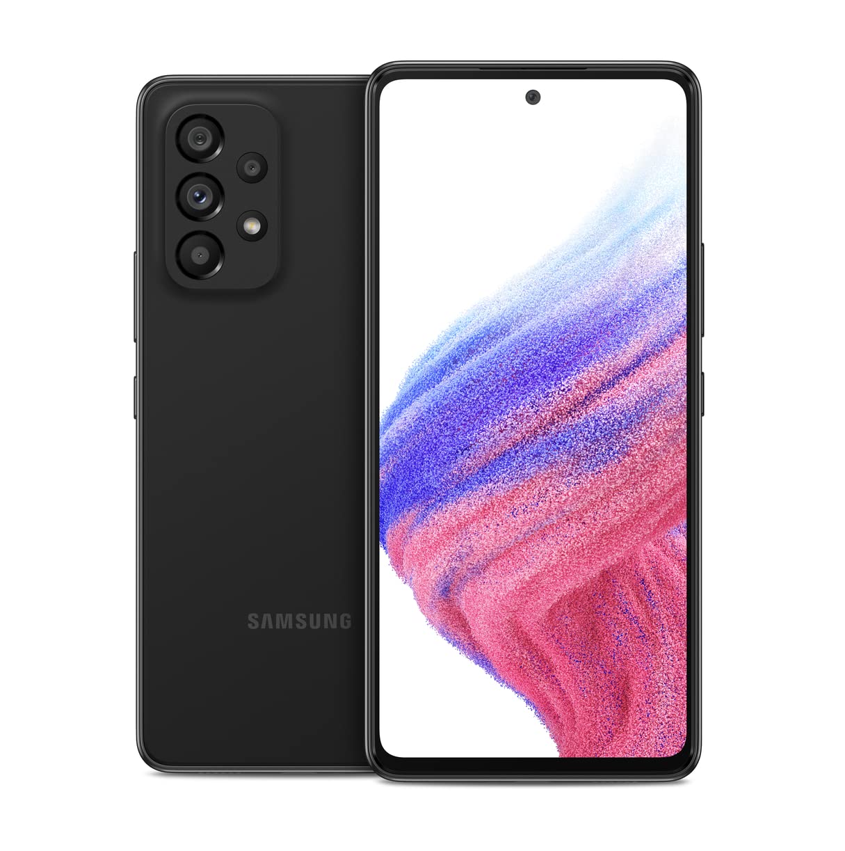 三星 Galaxy A53 5G A 系列手機，工廠解鎖安卓智慧型手機，128GB 存儲，6.5 吋 FHD Super AMOLED 螢幕，超長續航，美版，黑色