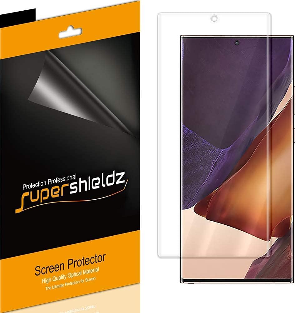 （2 片裝）Supershieldz 專為三星 Galaxy (Note 20 Ultra 5G) 設計的螢幕保護貼，高清透明保護貼 (TPU)