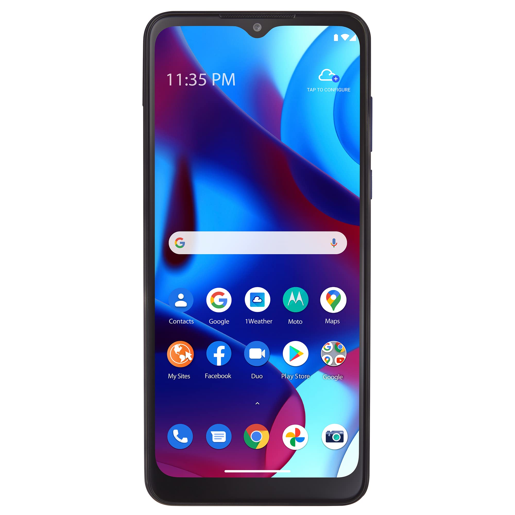 Simple Mobile 摩托羅拉 Moto g Pure，32GB，藍色 - 預付費智慧型手機（已鎖定）