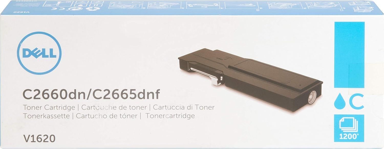 戴爾 V1620 碳粉匣，適用於 C2660dn/C2665dnf 彩色雷射印表機，青色