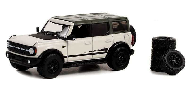 Greenlight 97140-E The Hobby Shop 系列 14 - 2021 Bronco Wildtrak 備胎 1:64 比例壓鑄模型