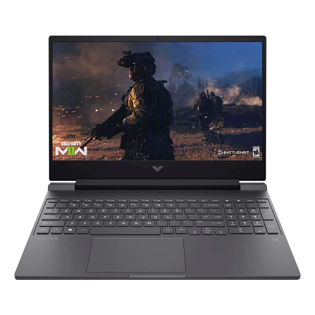 HP 2022 Victus 遊戲筆記型電腦，15.6 吋 FHD 144Hz 顯示屏，第 12 代英特爾八核心 i5-12450H 處理器，GeForce GTX 1650 顯示卡，16GB 內存，1TB 固態硬碟，USB-C 接口卡， 6，背光鍵盤，預載 Windows 11 系統，黑色