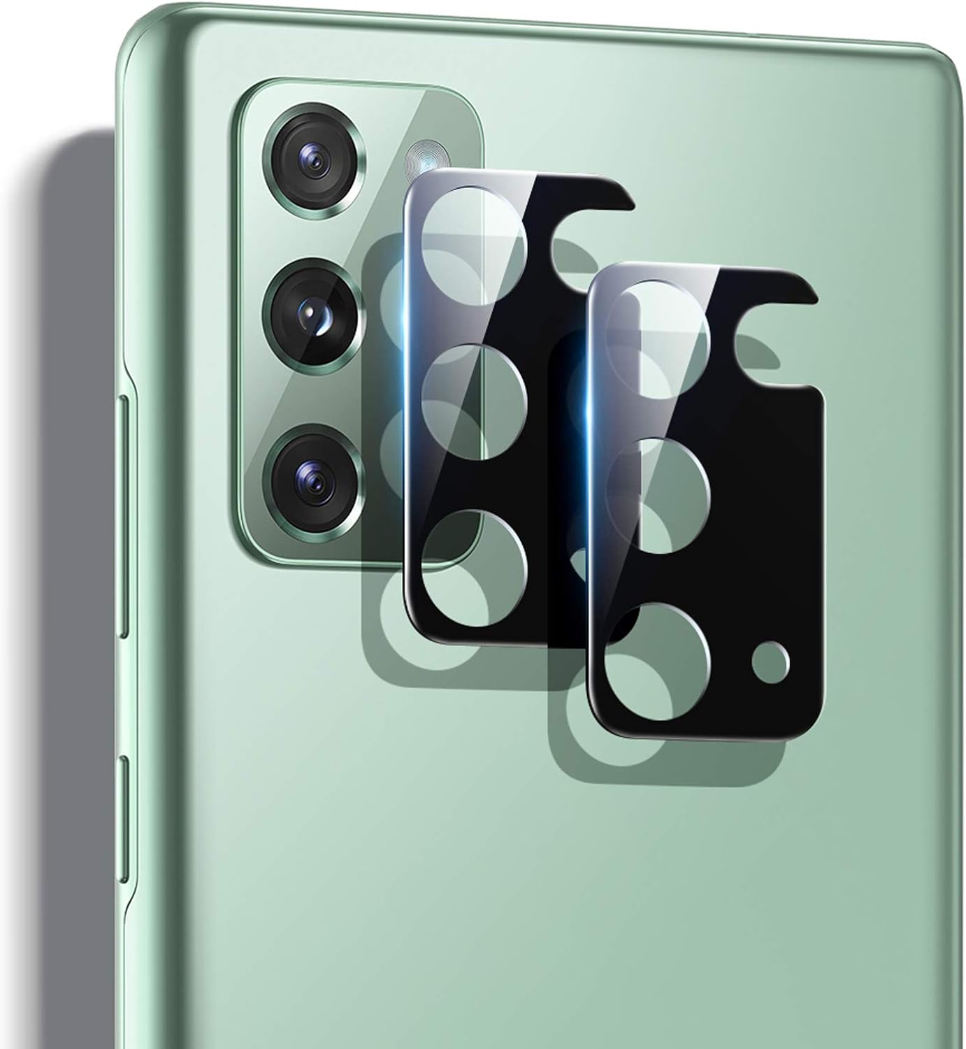 ESR 相機鏡頭保護膜，相容於三星 Galaxy Note 20 [防刮] [防指紋] [超薄] 彈性玻璃相機保護膜，2 片裝