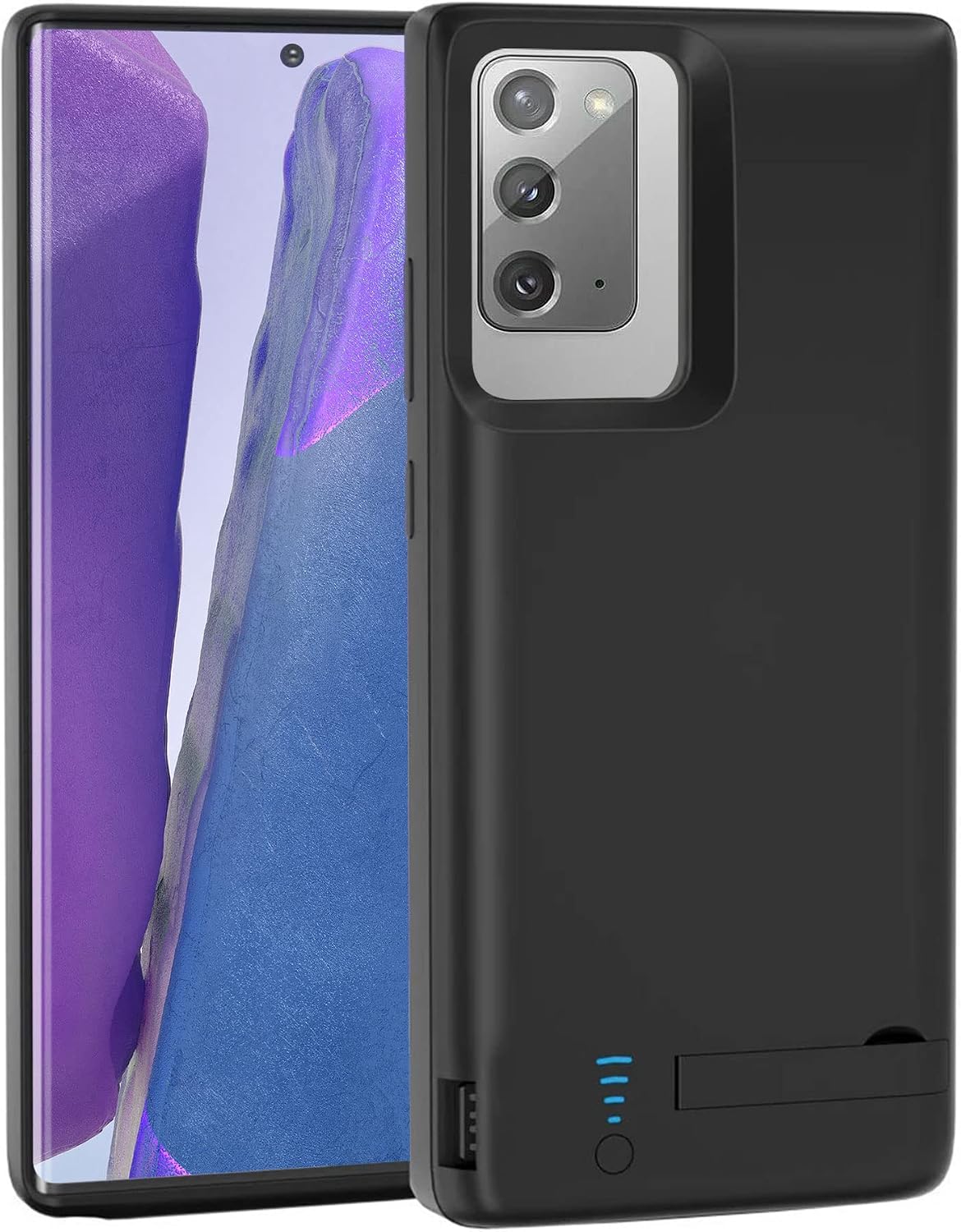 適用於三星 Galaxy Note 20 的 6000mAh 電池充電保護殼 [6.7 吋] 可充電擴充外接備用電池充電保護殼，為您的 Note 20 提供額外電量