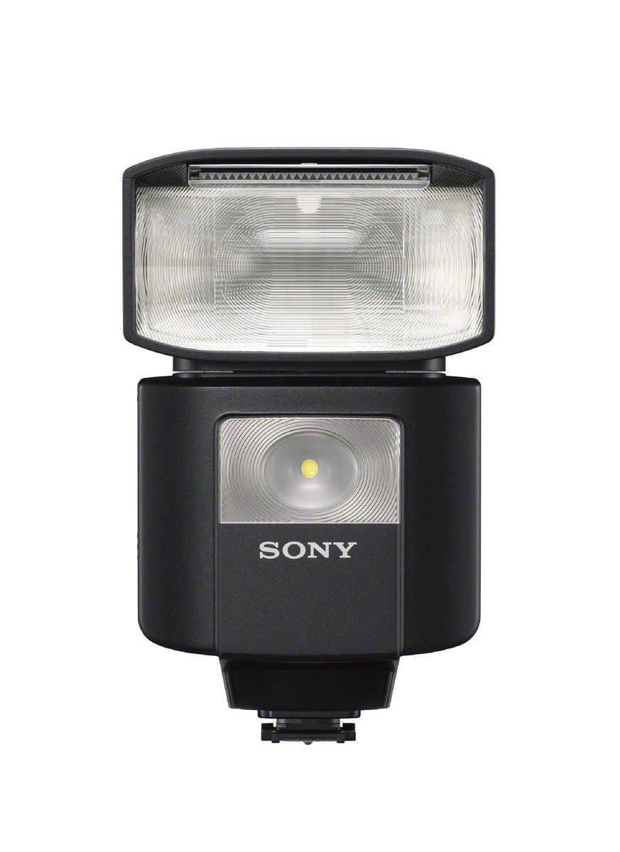 Sony HVL-F45RM 緊湊型無線電控制 GN 45 相機閃光燈，帶 1 英寸顯示屏，黑色