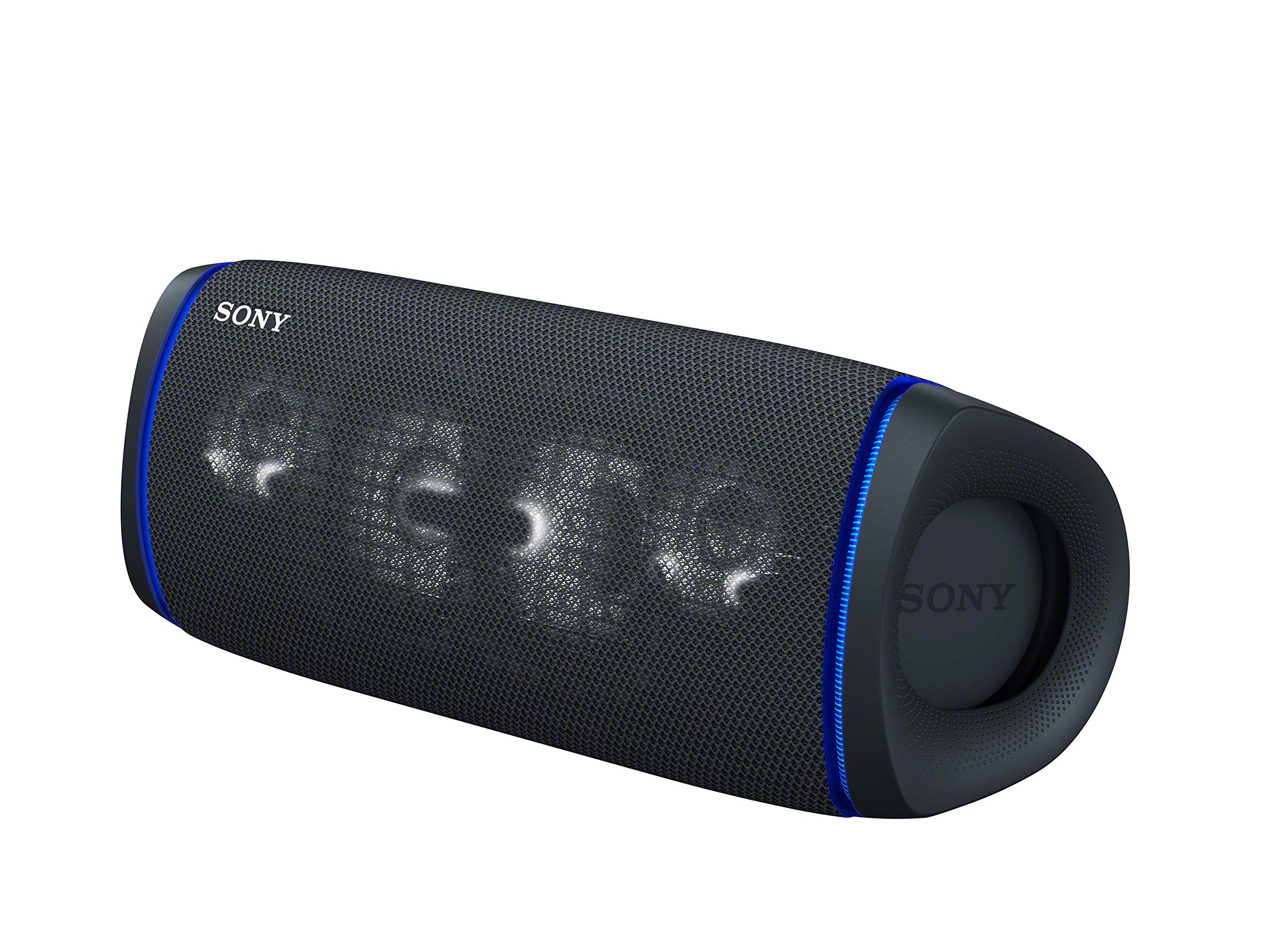 Sony SRS-XB43 EXTRA BASS 無線藍牙強勁便攜式音箱，IP67 防水耐用，適合居家、戶外和旅行使用，24 小時超長續航，帶派對燈光、USB Type-C 接口和免提通話功能，黑色
