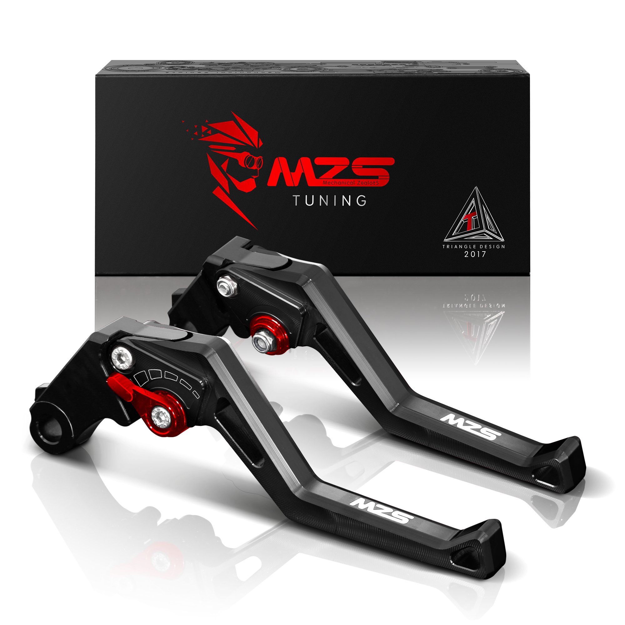 MZS黑色機車煞車離合器桿短款可調CNC加工ME-3939