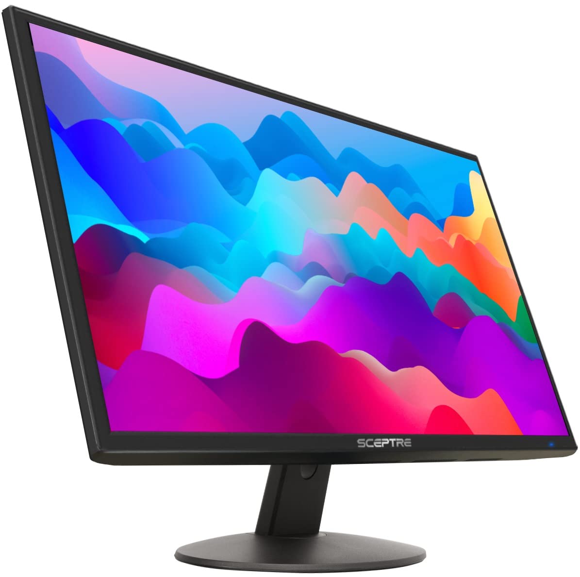 Sceptre 20吋 1600x900 75Hz 超薄 LED 顯示器，2 個 HDMI 接口，VGA 接口，內建揚聲器，純黑色，廣視角 170°（水平）/ 160°（垂直）