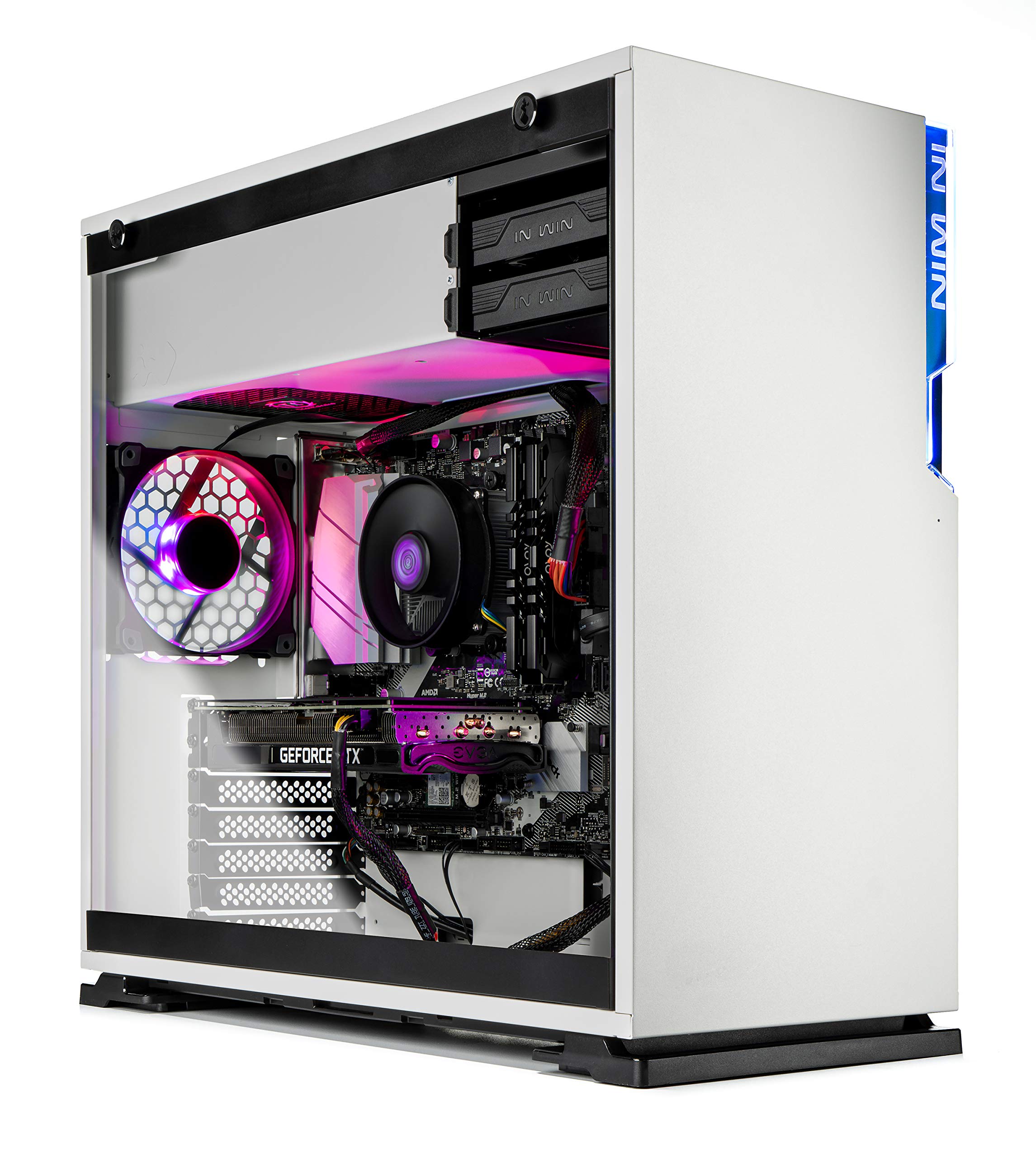 Skytech Shiva 遊戲桌上型電腦 - AMD Ryzen 5 5600X 3.7GHz 處理器、RTX 3060 Ti 8GB GDDR6 顯示卡、16GB DDR4 3200 記憶體、1TB 固態硬碟、600W 金牌電源、AC WiFi、Windows 10 家用版 64 位元作業系統
