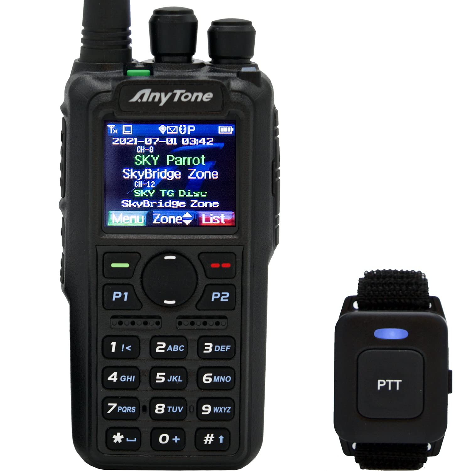 AnyTone AT-D878UVII Plus – 雙頻 DMR/類比 7W VHF，6W UHF – 附贈 97 節訓練課程 – 藍牙 PTT – 數位/類比 APRS 接收和發送 – 500K 個聯絡人，以及 BridgeCom 的大力支持！