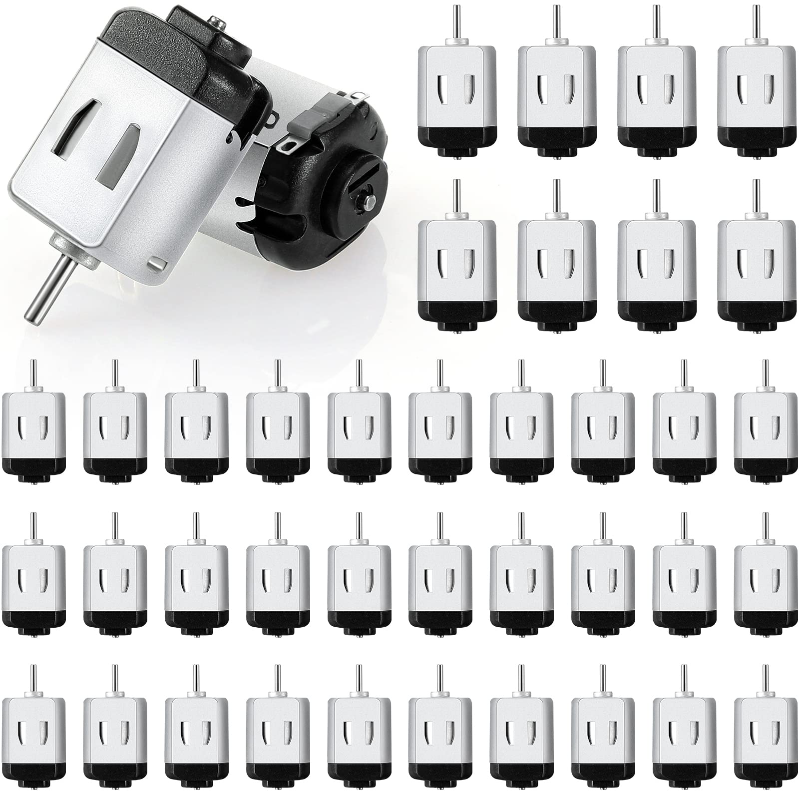 Coume 40裝置直流馬達 1.5-3V 23000RPM 迷你愛好馬達 高轉速扭力小型電動馬達，適用於DIY遙控玩具車科學實驗