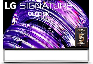 LG Signature 88吋OLED Z2系列Alexa內建8K智慧電視，120Hz更新率，AI驅動，支援杜比視界IQ和杜比全景聲，WiSA就緒，雲端遊戲（OLED88Z2PUA，2022）