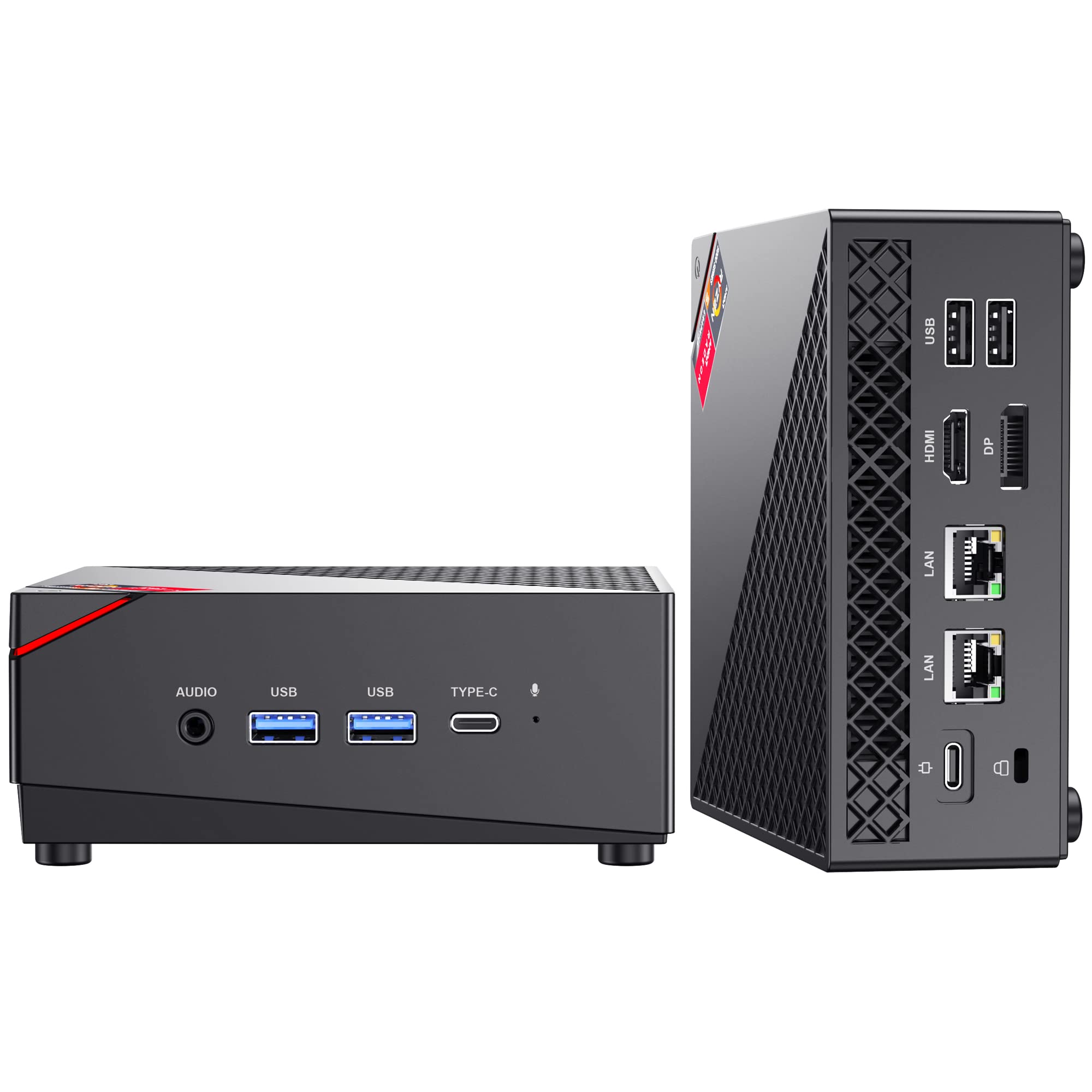 迷你電腦，AMD Ryzen 5 5600U（6核心12線程，最高4.2GHz），預裝Windows 11專業版，配備16GB DDR4記憶體、512GB M.2 2280固態硬碟、獨立顯示卡（7核心1800MHz），支援2.5吋硬碟，雙乙太網路介面/CC1800MHz /CCCCCC為經歷)，B.214845-24645-2.5-282-2.5-282-6-68800MHz。