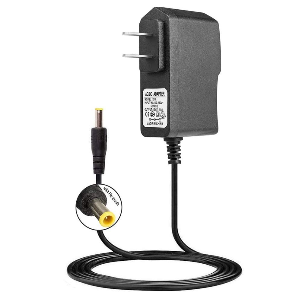 通用索尼藍光DVD播放機電源線，UL認證，12V交流電轉接器，適用於索尼BDP-S5200、BDP-S3200、BDP-S6700、BDP-S1700、BDP-S5700、BDP-S2700藍光DVD播放機。可替代索尼AC-M1208UC交流電轉接器。