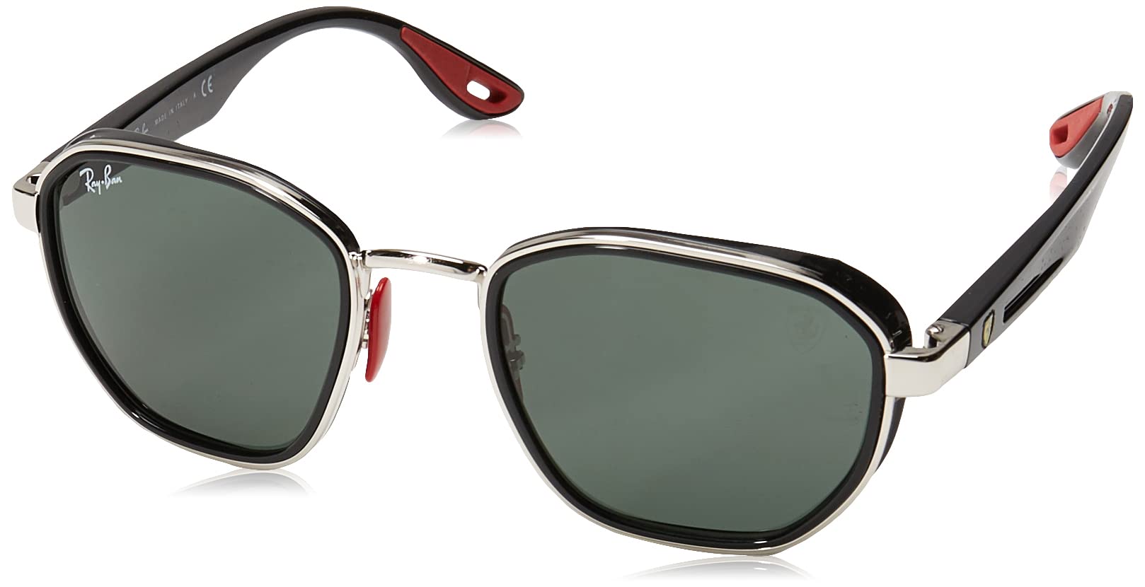 Ray-Ban RB3674m Scuderia Ferrari 系列圓形太陽眼鏡