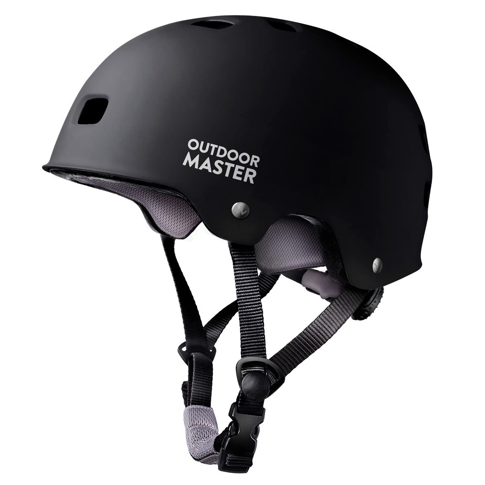 OutdoorMaster 滑板自行車頭盔 - 兩件可拆卸內襯，通風設計，適用於兒童、青少年和成人的多種運動，包括滑板車、輪滑、直排輪滑和旱冰鞋。