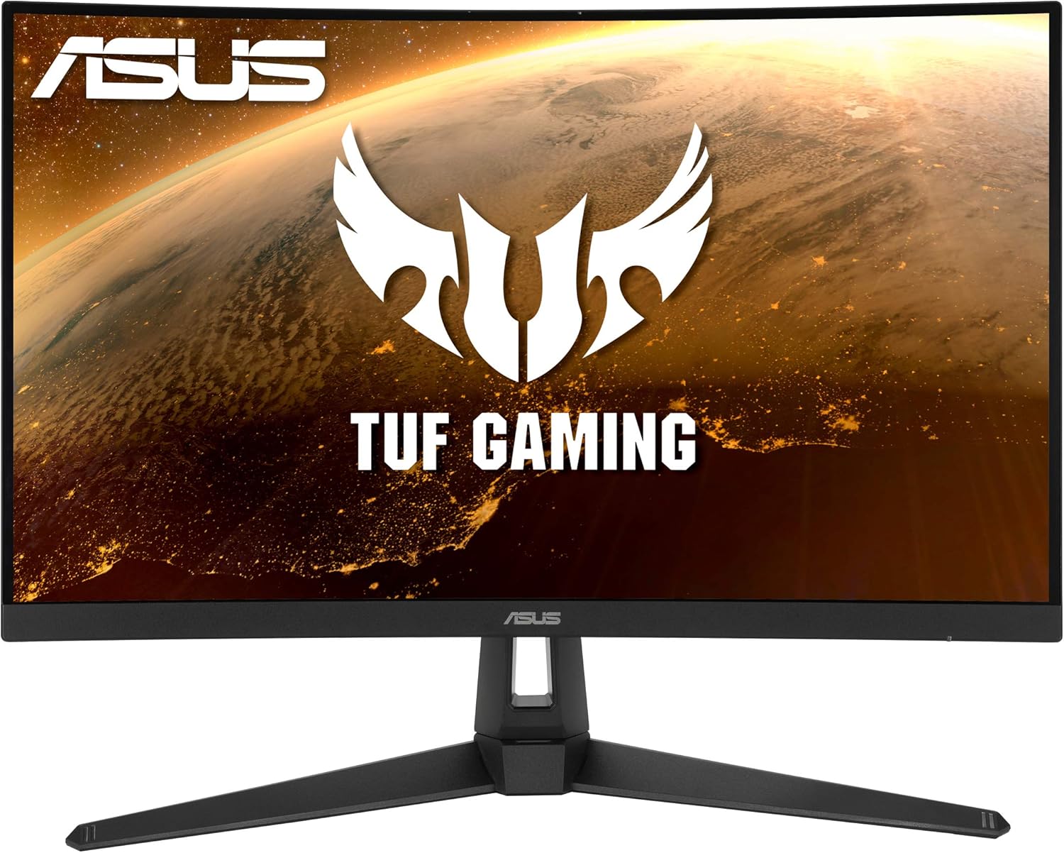 ASUS TUF Gaming VG27VH1B 27 吋曲面顯示器，1080P 全高清，165Hz（支援 144Hz），極低運動模糊，Adaptive-sync，FreeSync Premium，1ms 反應時間，護眼模式，HDMI D-Sub 接口，黑色