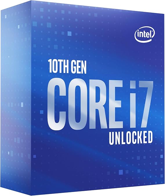 英特爾酷睿 i7-10700K 桌上型電腦處理器 8 核心 最高 5.1 GHz 解鎖 LGA1200（英特爾 400 系列晶片組） 125W (BX8070110700K)
