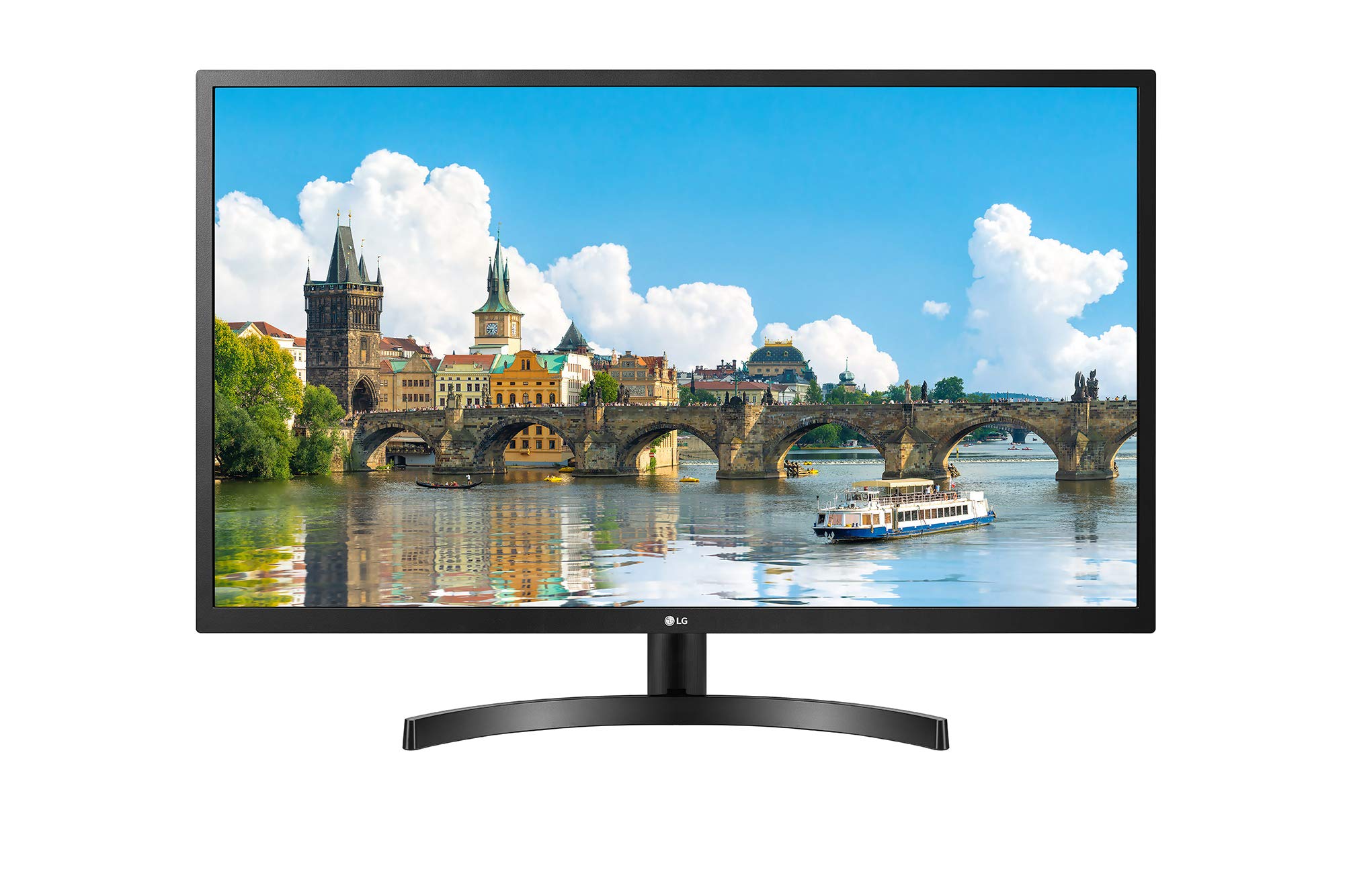 LG 32MN600P-B 31.5吋全高清1920 x 1080 IPS顯示器，支援AMD FreeSync，配備DisplayPort和HDMI輸入介面（2020款）