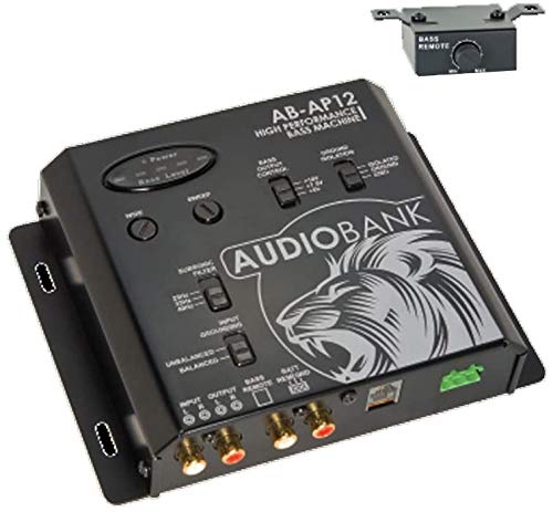 Audiobank 高效能低音炮 - AB-AP12 - 帶重低音低音控制功能/低音均衡電路/儀錶板安裝遙控器和低音指示器