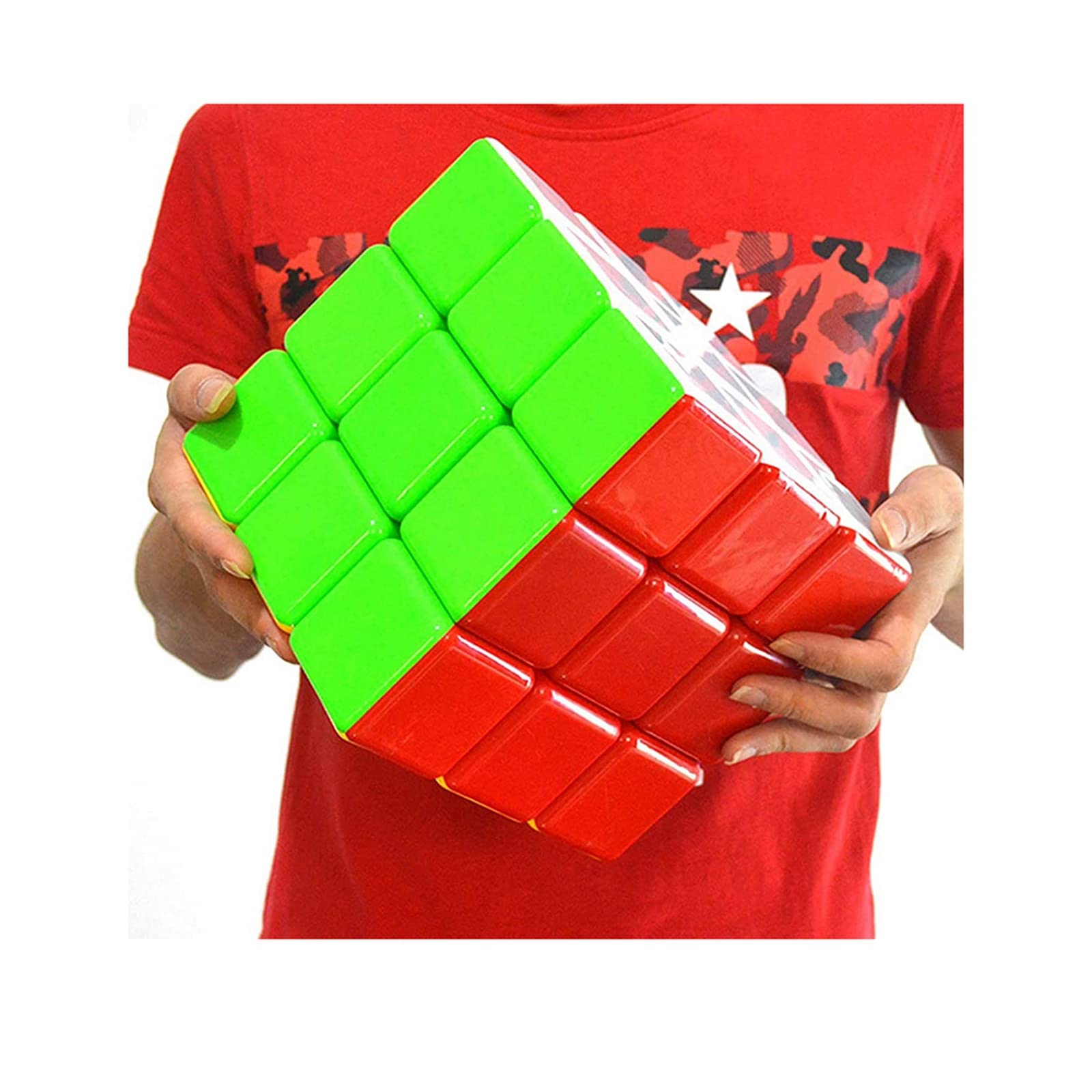 ZY-Wisdom 超級魔術方塊 3x3x3 大魔術方塊 無貼紙速旋魔術方 18cm 大魔術方塊益智魔術方塊玩具