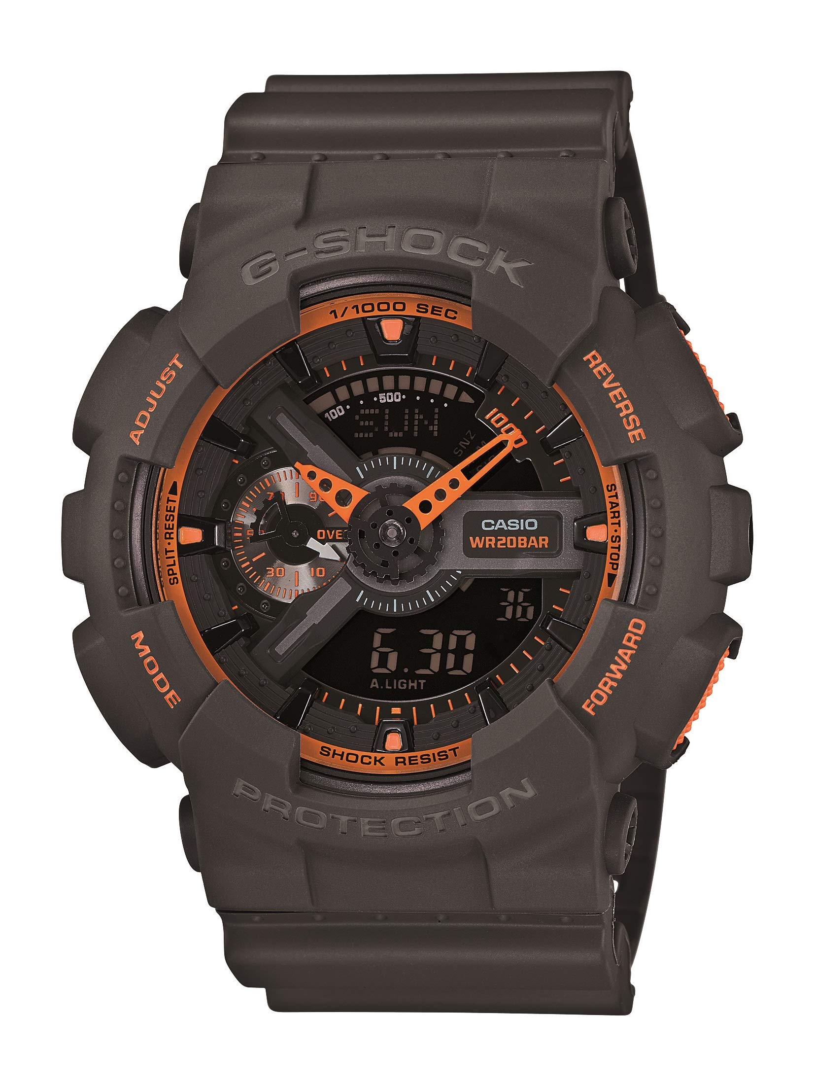 卡西歐男 GA-110 XL 系列 G-Shock 石英錶，200 公尺防水防震