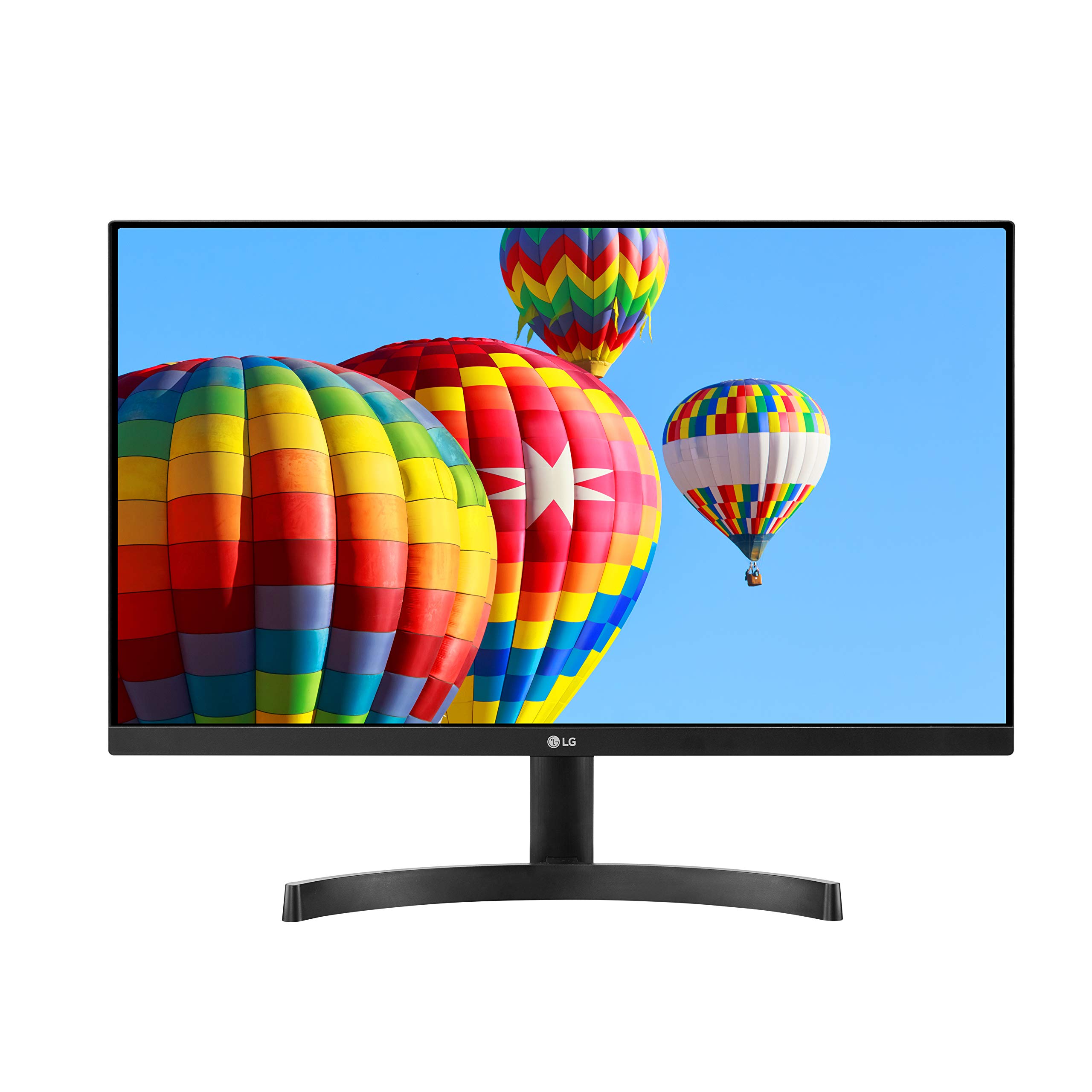 LG 24ML600M-B 顯示器，24 吋 FHD (1920 x 1080) IPS 顯示屏，三面無邊框設計，支援 Radeon FreeSync，配備雙 HDMI 接口，支援螢幕控制 - 黑色