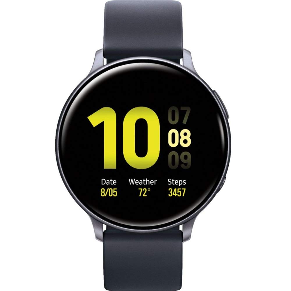 三星 Galaxy Watch Active2（矽膠錶帶 + 鋁合金錶圈）藍牙 - 國際版（水藍色，R820-44mm）